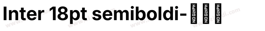 Inter 18pt semiboldi字体转换